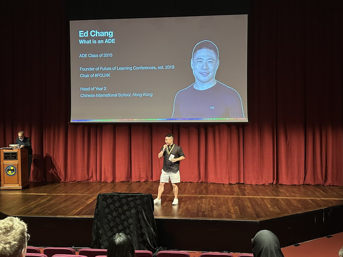 eslweb's tweet image. He is the founder of the #folsea conferences and is now sharing what #ADEchat 
@_EdShare