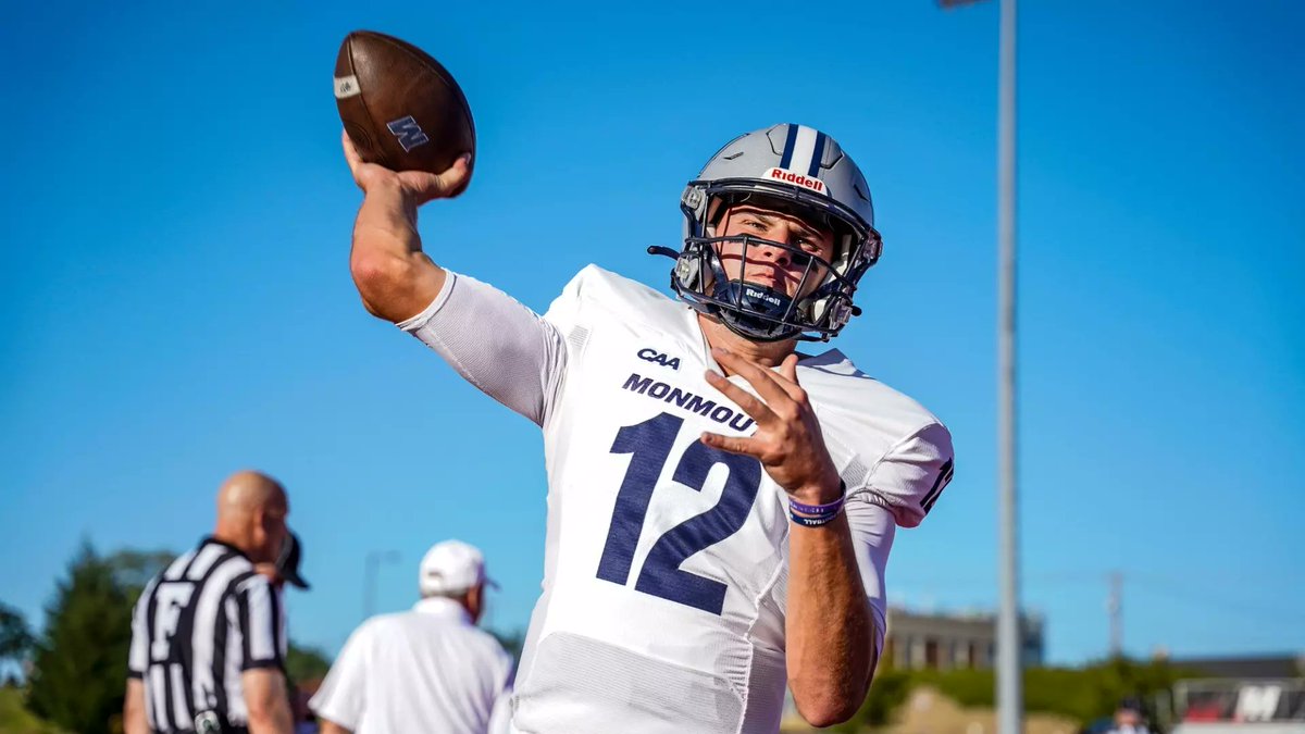 NCAAFNation247's tweet photo. Week 13 Performance

QB Derek Robertson - Monmouth

• 536 Passing yards 3 TDs
• 10 Rushing yards https://t.co/o43DXii6qg