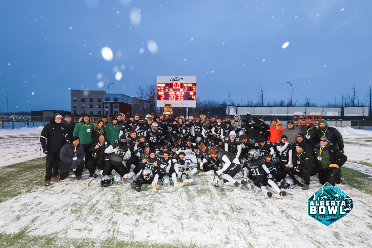 FootballAlberta's tweet photo. Hereโs some frames from the 4A Championship Final. Congratulations to the HTA Knights!
๐๐
#football #footballalberta #asaaprovs #highschoolfootball๐ #albertabowl2024 #holytrinityacademyknights https://t.co/jloPJ1GEs7