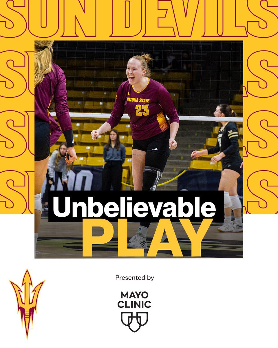 Claire Jeter’s Unbelievable season high of 14 kills (hitting .722) is brought to you by Mayo Clinic, where unbelievable happens!

#ForksUp