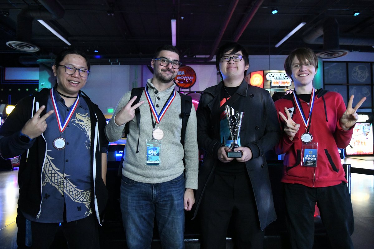 Rumble In SoCal (@rumbleinsocal) on Twitter photo Congrats to the very first top 4 of the weekend and in #RISC2024 history!
Let's give it to our BlazBlue: Central Fiction players! 👏
🥇 <a href="/vcJonaKim/">Jona (ジョナ)</a>
🥈 <a href="/betadood/">Betadood</a>
🥉 <a href="/PSNTaihenna/">Taihenna @ Mobage Hell</a>
🫶 <a href="/lordpangtong/">LPT @ twitch.tv</a>
Full Bracket: start.gg/tournament/r-i… Congrats to the very first top 4 of the weekend and in #RISC2024 history!
Let's give it to our BlazBlue: Central Fiction players! 👏
🥇 <a href="/vcJonaKim/">Jona (ジョナ)</a>
🥈 <a href="/betadood/">Betadood</a>
🥉 <a href="/PSNTaihenna/">Taihenna @ Mobage Hell</a>
🫶 <a href="/lordpangtong/">LPT @ twitch.tv</a>
Full Bracket: start.gg/tournament/r-i…