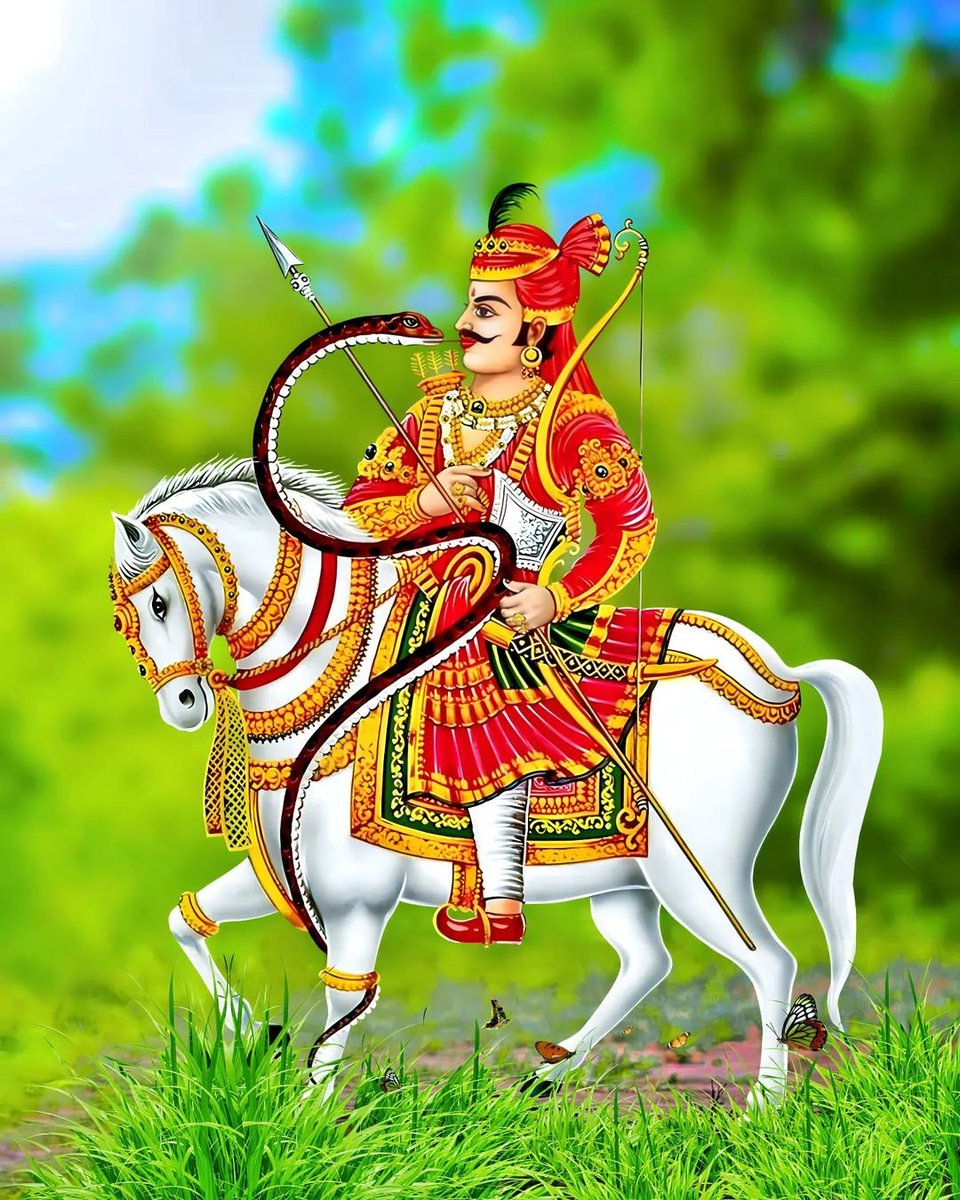 सुबह की शुरुआत तेजाजी महाराज के जयकारे से जय हो तेजल तपधारी 🙏🚩 
सभी को राम-राम सा 🙏
#जय_हो_तेजल_तपधारी