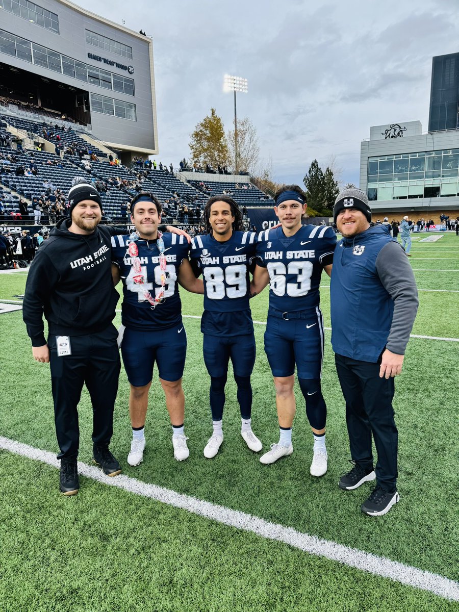 CoachP_TBD's tweet photo. To say we have the best group of specialists in the country is an understatement.  These 3 seniors didn’t sign up for this situation in their final year of college football, yet have handled it all with class. What an honor it has been to be your coach. Thank you 🫡 https://t.co/gD1A6pWZJg