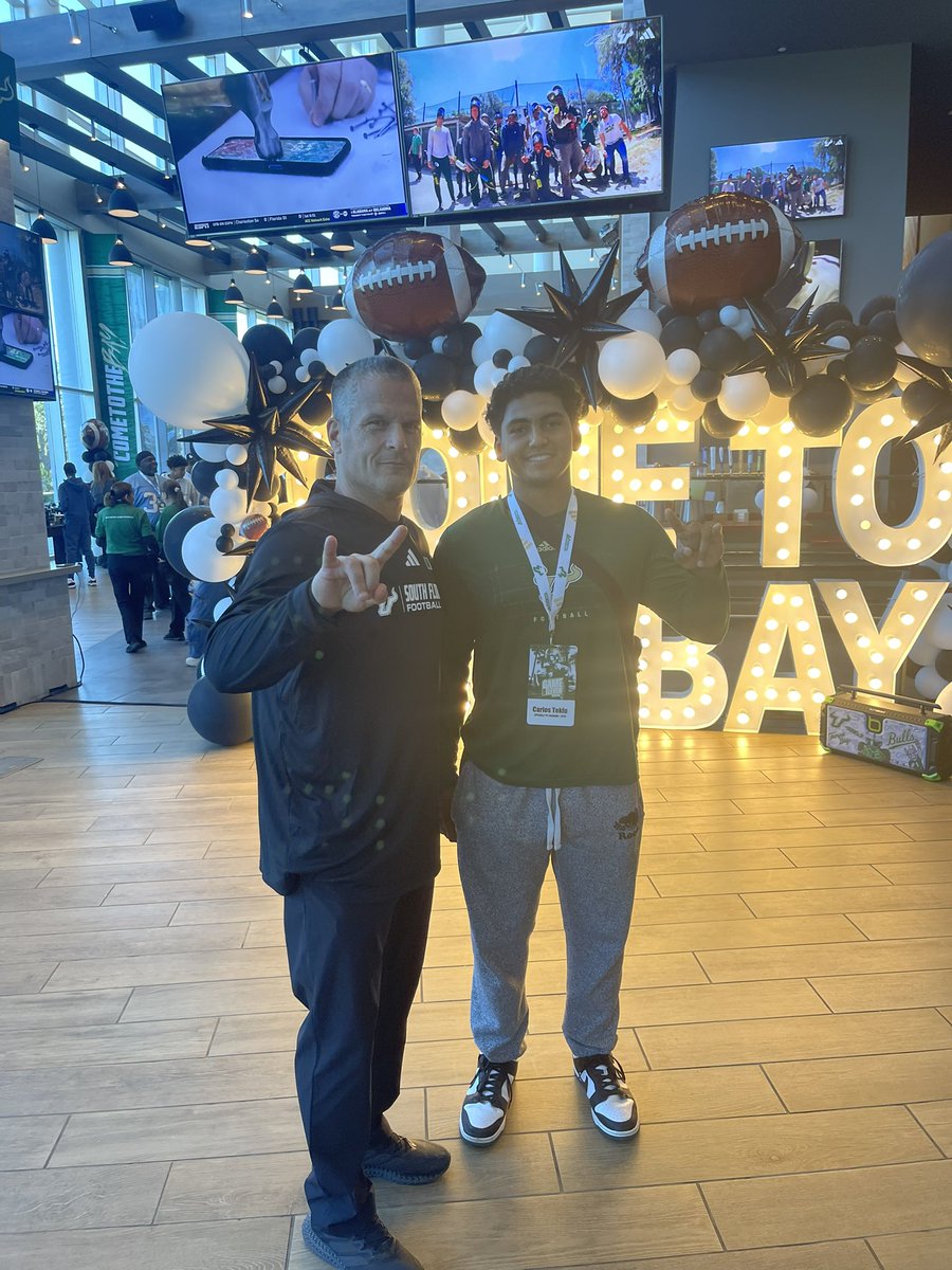 Carlos Teklu⭐️ (@teklucarlos) on Twitter photo Thanks for the Game day Visit <a href="/USFFootball/">USF Football</a> <a href="/ToddOrlandoUSF/">Coach Todd Orlando</a> <a href="/CoachGolesh/">Alex Golesh</a> @SfaRamsFootball <a href="/CoachKen17/">Coach Johnson</a> <a href="/alexmfagan/">Alex Fagan</a> <a href="/KyleFahey_/">Kyle Fahey</a>
#ComeToTheBay | #StayInTheBay Thanks for the Game day Visit <a href="/USFFootball/">USF Football</a> <a href="/ToddOrlandoUSF/">Coach Todd Orlando</a> <a href="/CoachGolesh/">Alex Golesh</a> @SfaRamsFootball <a href="/CoachKen17/">Coach Johnson</a> <a href="/alexmfagan/">Alex Fagan</a> <a href="/KyleFahey_/">Kyle Fahey</a>
#ComeToTheBay | #StayInTheBay