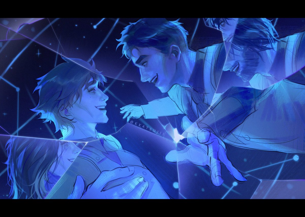 kkatsujii's tweet photo. Huevember day 18! 💙🥲

#jayvik #arcane https://t.co/riHpJf1NSx