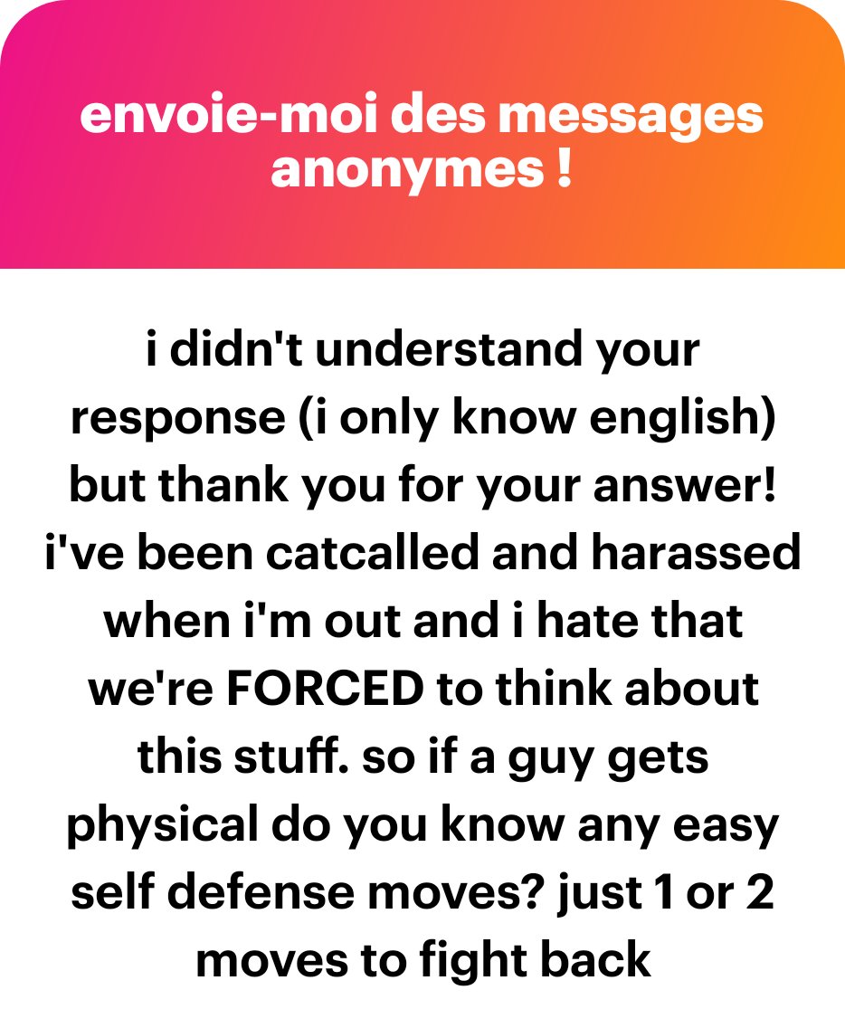 On parle donc pas la même langue mais y a sûrement un équivalent de sos amitiés là où tu es donc vire.