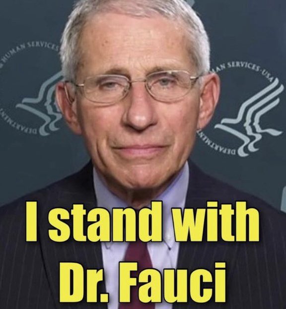 I will always trust and support Dr. Fauci. 

Who is with me? 🖐️