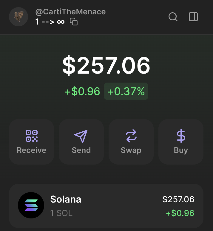 CartiTheMenace's tweet image. i&apos;m starting a 1 SOL challenge, everything will be public

i might nuke charts, i might sell when i&apos;m %20 up on a $15k MC coin, i&apos;m a gambler so don&apos;t copy trade me or follow my steps, don&apos;t say i didn&apos;t warn you

i&apos;m doing this for fun and to see how far i can get with 1 SOL or…