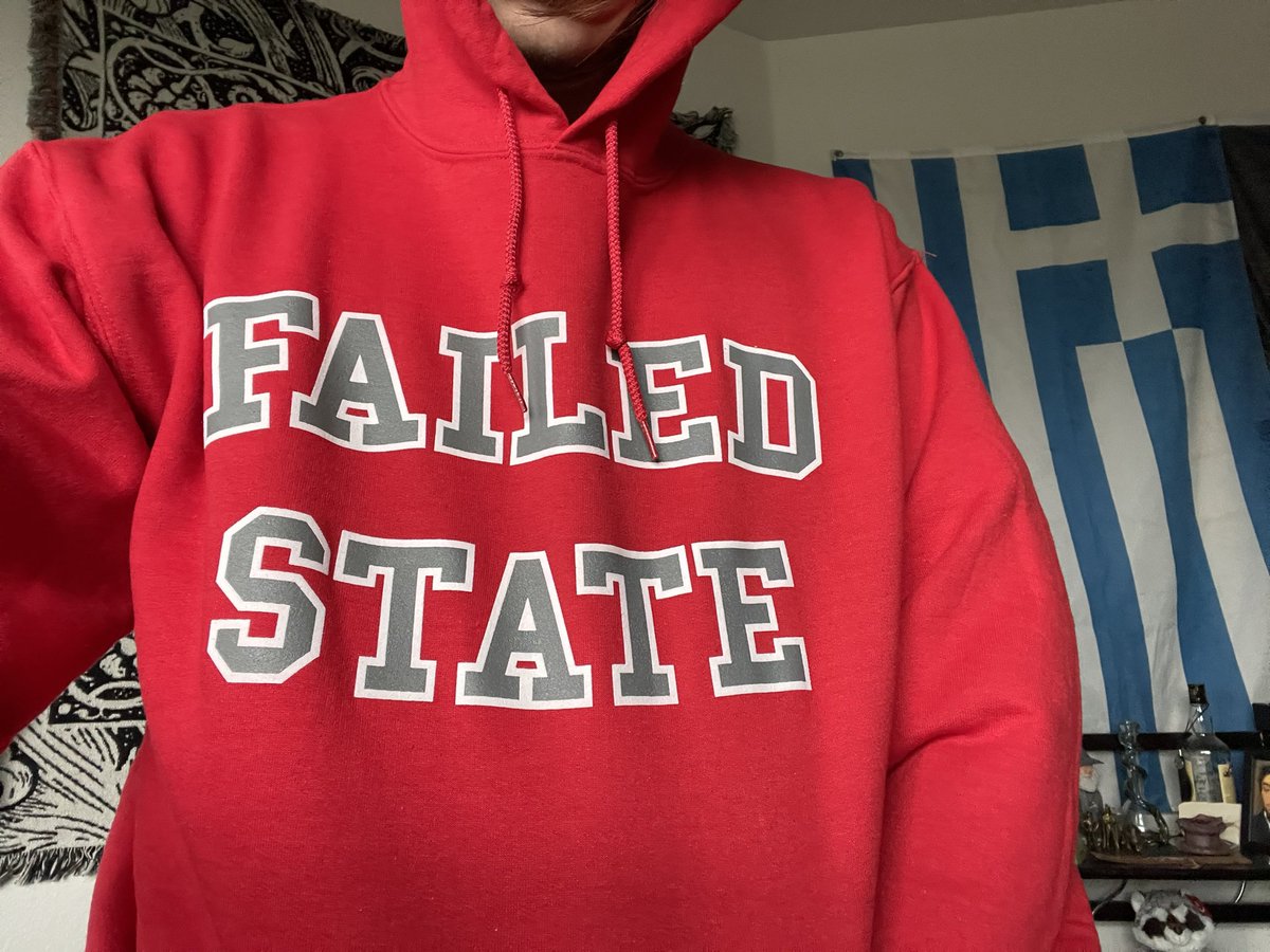 narchist161's tweet photo. @Mrrjoe @colachicago definitely got some dirty looks wearing this too. i think the red extra triggers people haha https://t.co/HtYoZmKB2P