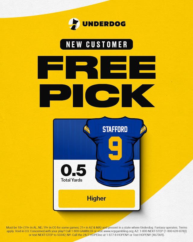 $50 Xbox/PS gift card giveaway! 1st to correctly predict how many total yards Mahomes has Sunday wins! (3 guess max). Don’t miss the .5 Free Picks right now ONLY with Code ZIRK! Use code ZIRK+get up to $1000 in bonus cash+free pick play.underdogfantasy.com/p-zirksee(Not required to win)