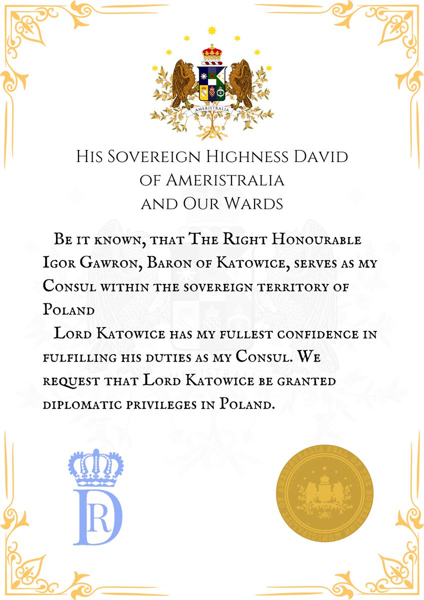 #micronationsAmeristralian Government opens a consulate in <a href="/PolandMFA/">Ministry of Foreign Affairs 🇵🇱</a>.<a href="/Ameristralia_PL/">Ameristralian Consulate in Poland</a>