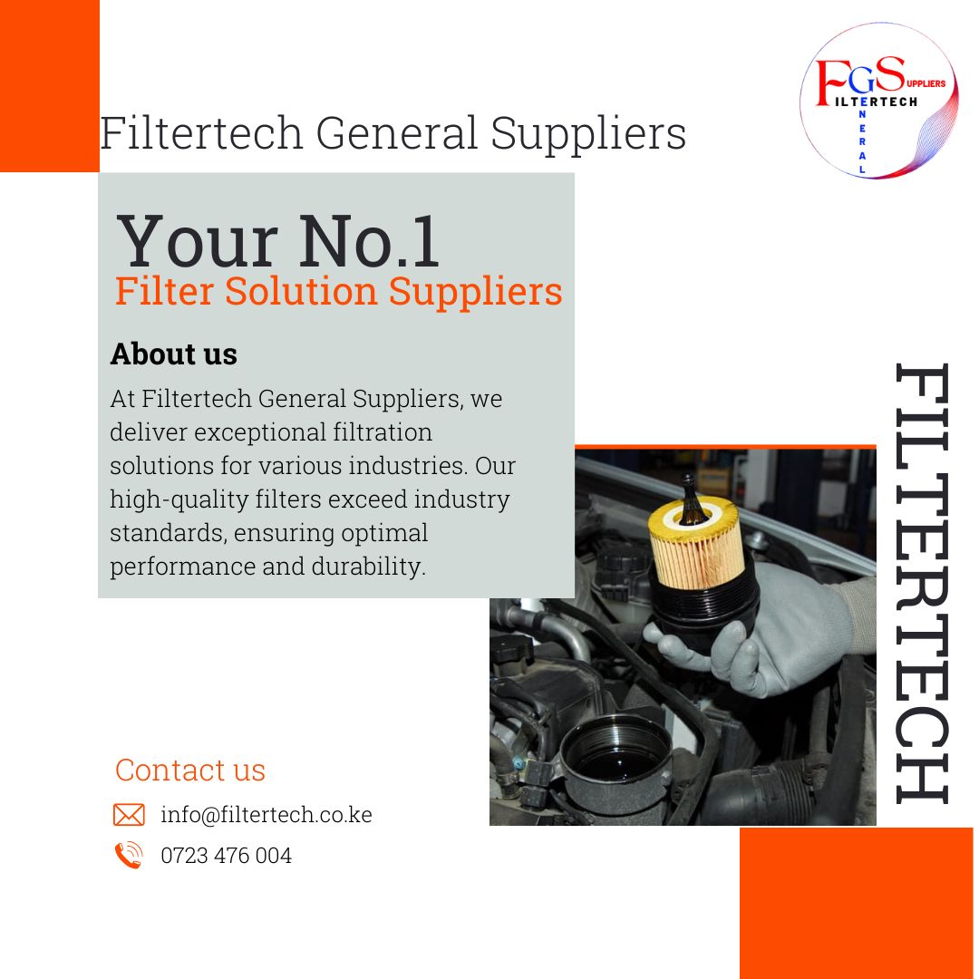 Filtertech_GS's tweet image. Check out: filtertech.co.ke
For more info

#FilterTech #IndustrialSolutions #IndustrialSolutions #filtertechgeneralsupplies #airfilter #EngineHealth #carmaintenance #filters #oilfilter #vehiclemaintenance