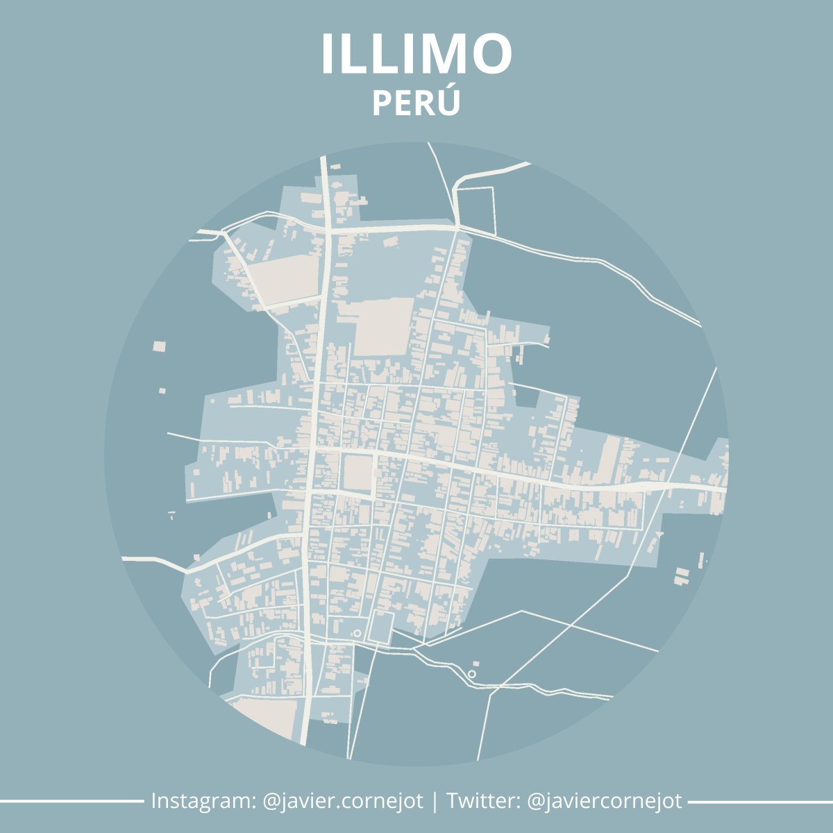 #30DayMapChallenge | Día 23 | Memoria.
La ciudad de Illimo, Perú. Una ciudad que visitaba mucho de niño.