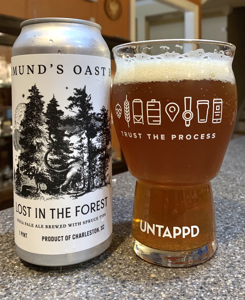 SC Beer Explorer (@scbeerexplorer) on Twitter photo Lost in the Forest by <a href="/EdmundsOast/">Edmund's Oast</a>.
Pine aroma. Copper pour. Pine, malty, syrupy, and sweet. Sort of a jumbled mess. Disappointing. I know EOBC brews better IPAs than this.
#BeerReview #CraftBeer #SCBeer #CHSBeer Lost in the Forest by <a href="/EdmundsOast/">Edmund's Oast</a>.
Pine aroma. Copper pour. Pine, malty, syrupy, and sweet. Sort of a jumbled mess. Disappointing. I know EOBC brews better IPAs than this.
#BeerReview #CraftBeer #SCBeer #CHSBeer