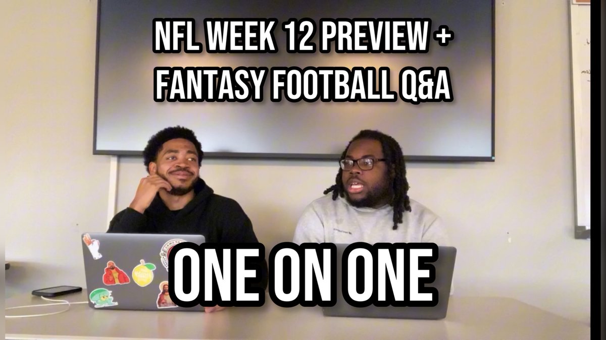 New Videos On Our YouTube Today 🔴

Full Group Episode w/ Another Blind Ranking Game 

One on One Week 12 Preview + Fantasy Football Q&amp;A

Tap In Yall! 😤🔥