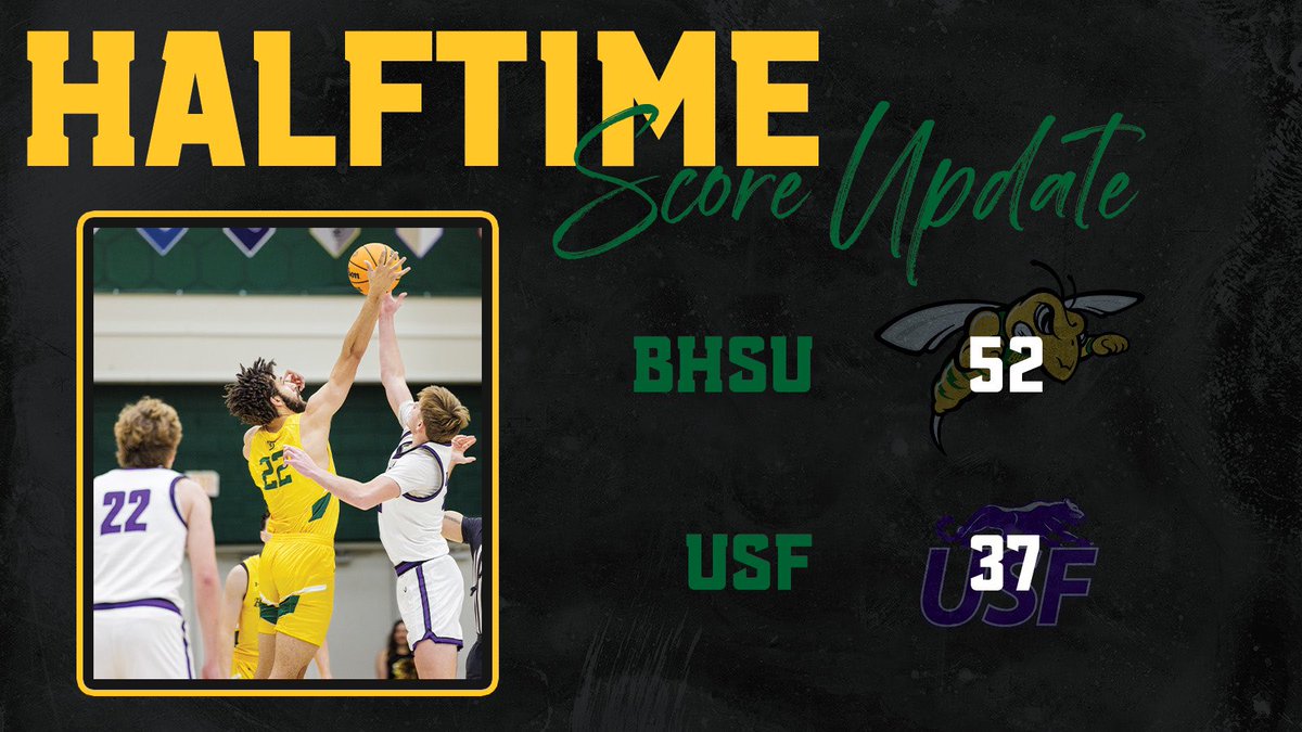 BHSUMBB's tweet photo. We have the lead at half! https://t.co/zAB4gQrdjv