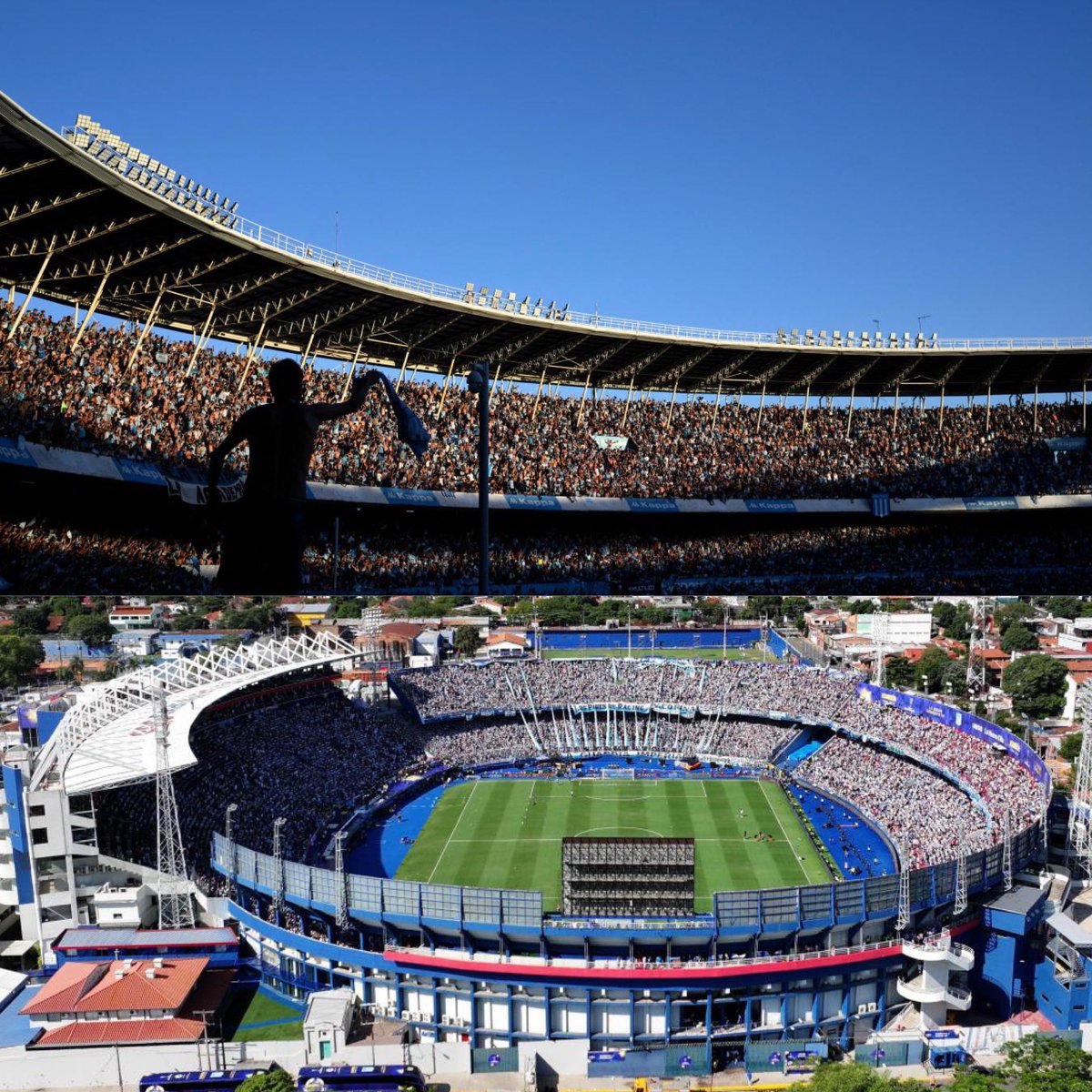 23 de noviembre de 2024. El día que la hinchada de Racing llenó dos estadios. 

Uno en Asunción y otro en Avellaneda. Y salió campeón. No se olvidará.