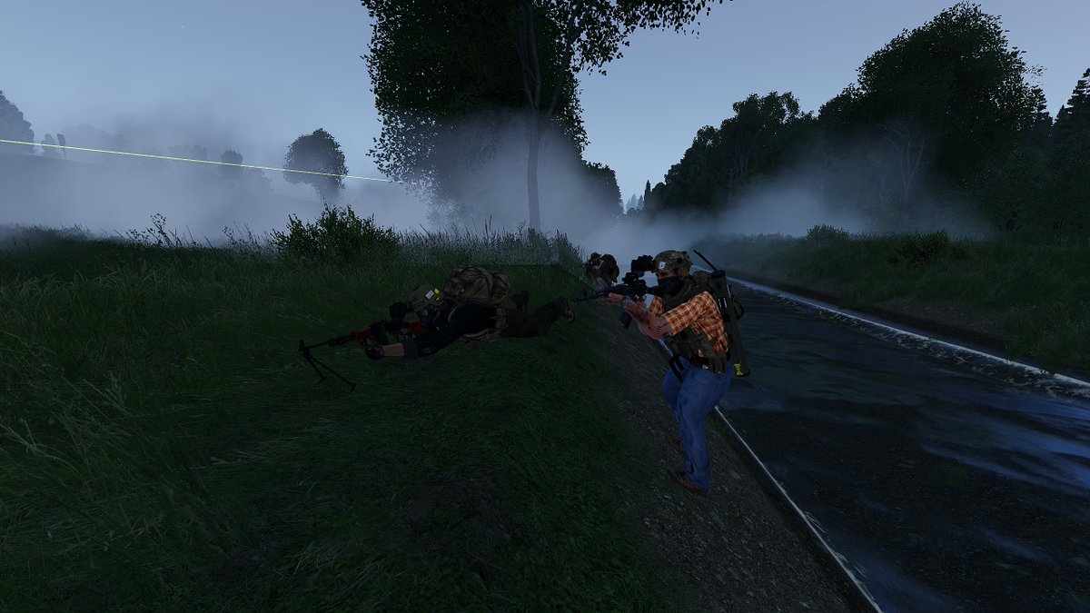 CTFArgusArma's tweet photo. Argus operators sleuthed into a Grozovian brothel to eliminate a Russian Colonel.
After a swift takedown they moved onto scuttle a downed UAV and investigate an old site which contained decomish'd chemical weapons.

Interested, link in bio #arma #arma3 #armaplatform
@ArmaPlatform https://t.co/BLTZCoBYZG