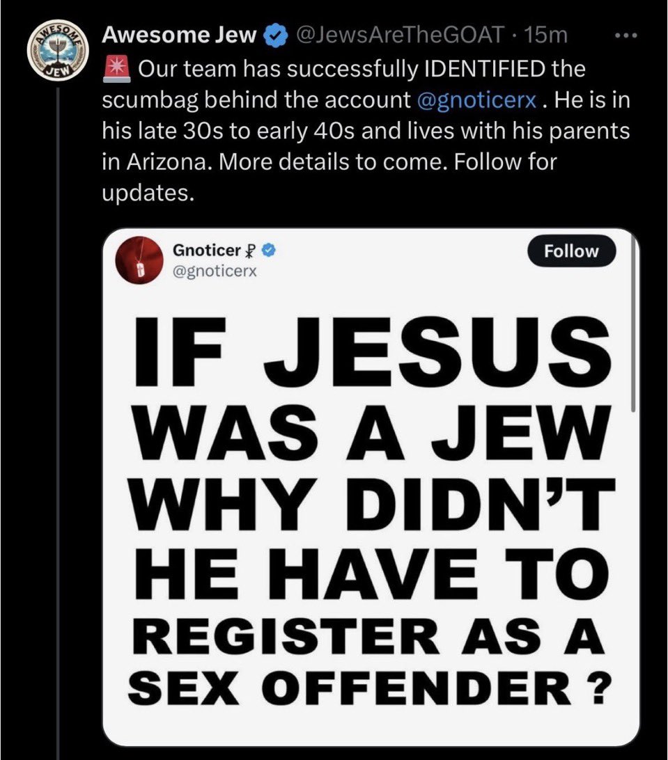 Partisangirl's tweet photo. Doxxing is not allowed on X so why hasn’t this account been banned? https://t.co/IWfgKWHgXb