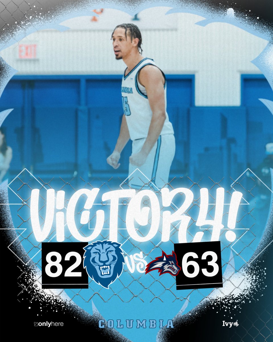Columbia Men’s Basketball (@culionsmbb) on Twitter photo LIONS WIN!
Columbia moves to 7⃣-0 in dominant fashion behind a career night from Geronimo Rubio De La Rosa‼️
<a href="/geronimorubio26/">De La Rosa</a> ties the Levien Gymnasium record with 37 points scored 🔥
#RoarLionRoar🦁 // #OnlyHere🗽 // #MaxEffort LIONS WIN!
Columbia moves to 7⃣-0 in dominant fashion behind a career night from Geronimo Rubio De La Rosa‼️
<a href="/geronimorubio26/">De La Rosa</a> ties the Levien Gymnasium record with 37 points scored 🔥
#RoarLionRoar🦁 // #OnlyHere🗽 // #MaxEffort