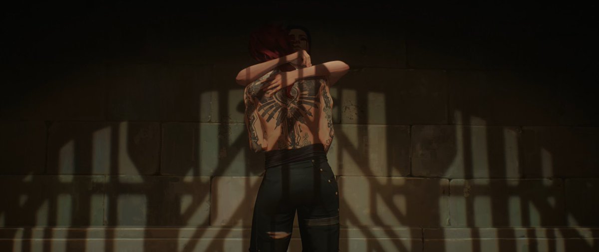 nalulvr's tweet photo. i am never ever going to shut up about this. wlw representation is so important in media and we rarely get anything. thank you so much arcane for doing this for us #Arcane #ArcaneAct3 #caitvi https://t.co/3AI07lwphM