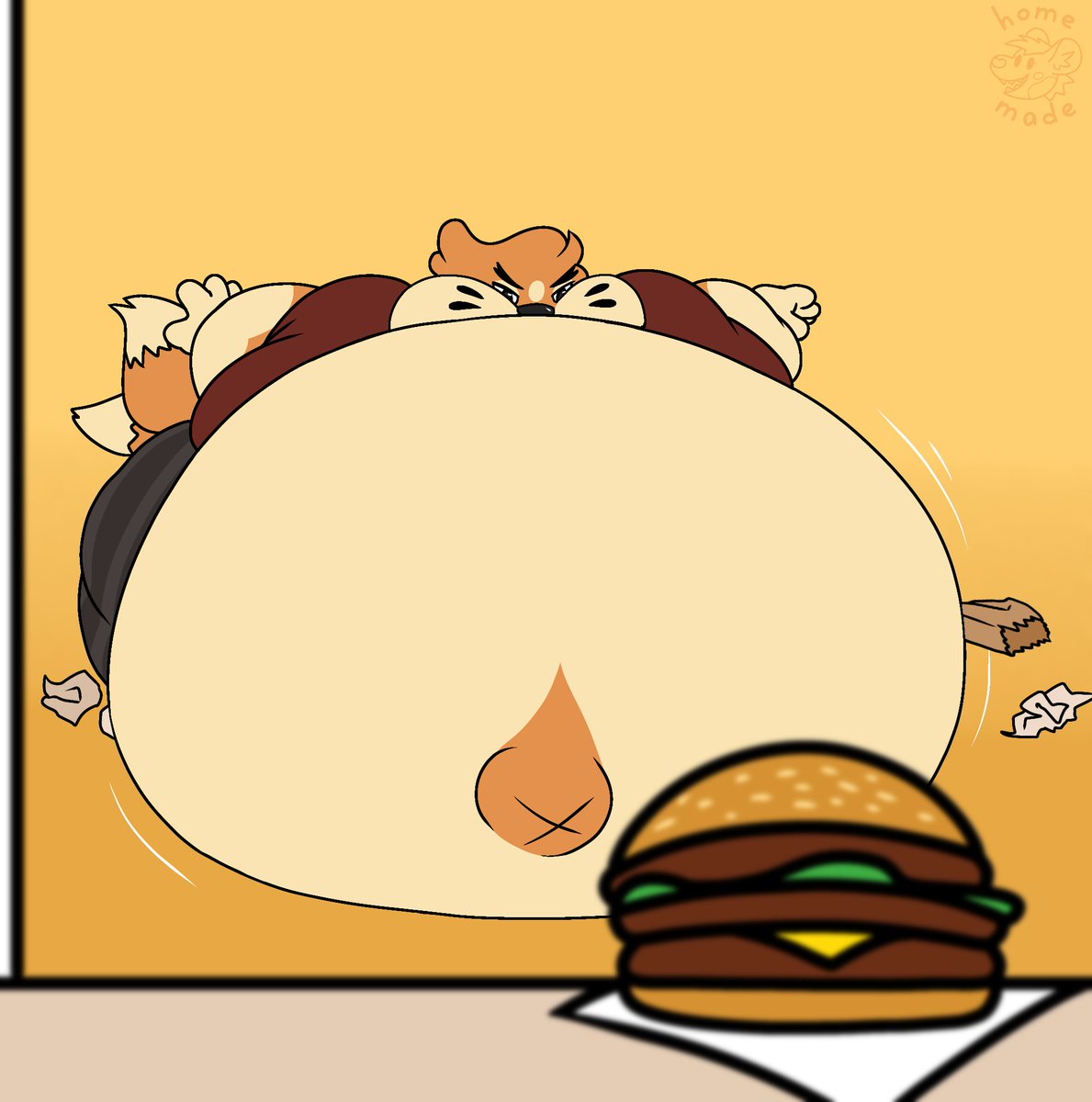 NekkysAD's tweet photo. Nothing stops a gluttonous orb like Wayne from getting his fill! 

Art by @h0me_made https://t.co/J59ZykOUre