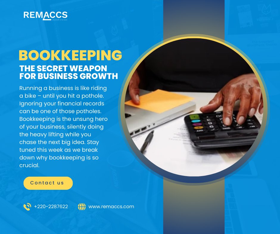remaccs220's tweet photo. The unsung hero keeping your business on track! Discover why you can't afford to ignore it. #businesstips   #bookkeeping #FinancialFreedom https://t.co/F1599000ob