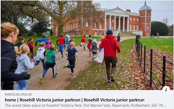 Stag_RosePPG's tweet photo. #sundayrunday Rosehill Victoria junior parkrun
#FREE fun, and friendly weekly 2k event for juniors (4-14 year olds)
9:00am at Rosehill Victoria Park, Old Warren Vale, Rawmarsh, S62 7RW
#parkrun #2k #juniorparkrun #fun #friends #GetFitToday #keepfit @juniorparkrunUK https://t.co/U4n6g2KEQg
