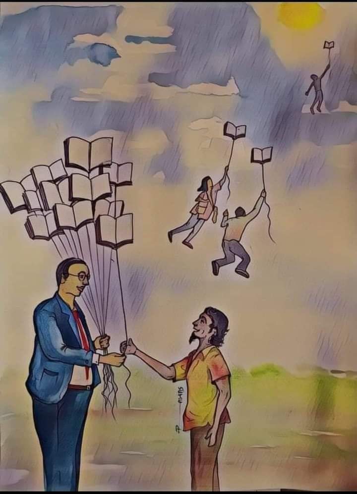 शिक्षा वह दरवाजा हैं, जिसे खोलकर आप तरक्की के सारे रास्ते खोल सकतें हो,
किताबें खुद चुप रहती हैं, लेकिन जिसने पढ़ लिया उसकों बोलना और लड़ना सिखा देती हैं।
     बाबा साहब भीमराव अम्बेडकर"
        #क्रांतिकारी_जय_भीम_साथियों
          #JaiBhim #NamoBuddhay 
          #GoodMorning