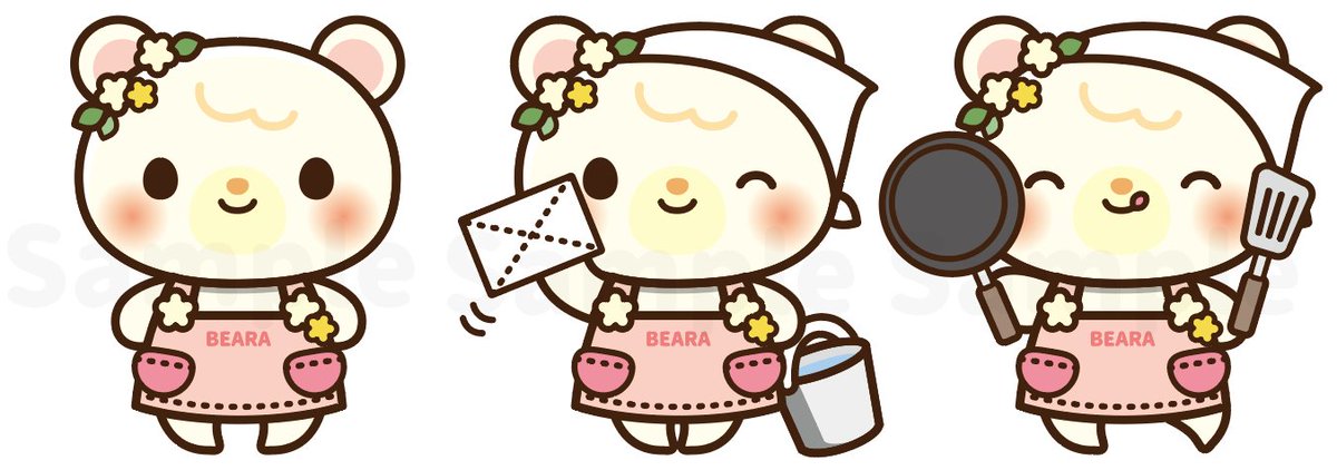 shio0826's tweet photo. ベビーシッター、家事育児サービスのBEARA様
イメージキャラクターを作成させて頂きました！
色合いが柔らかくてかわいい🌼 https://t.co/L6k9EI7WyC