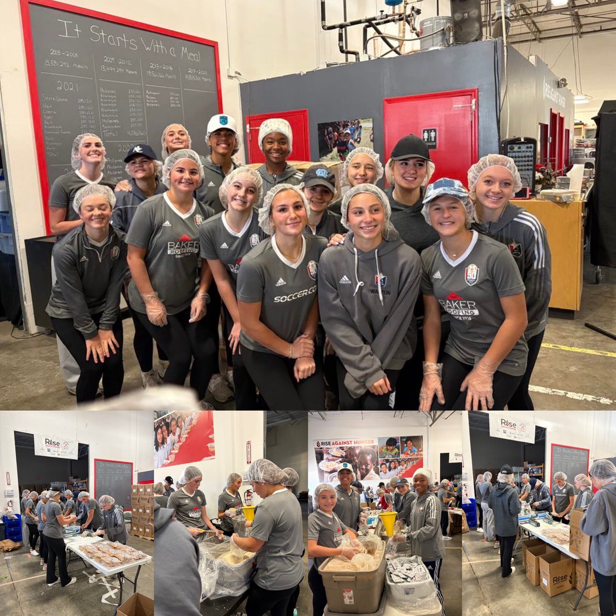 Great day and tons of fun at Rise Against Hunger <a href="/NCFC_Youth/">NCFC Youth</a> <a href="/NCFC_ECNLGirls/">NCFC ECNL Girls</a>