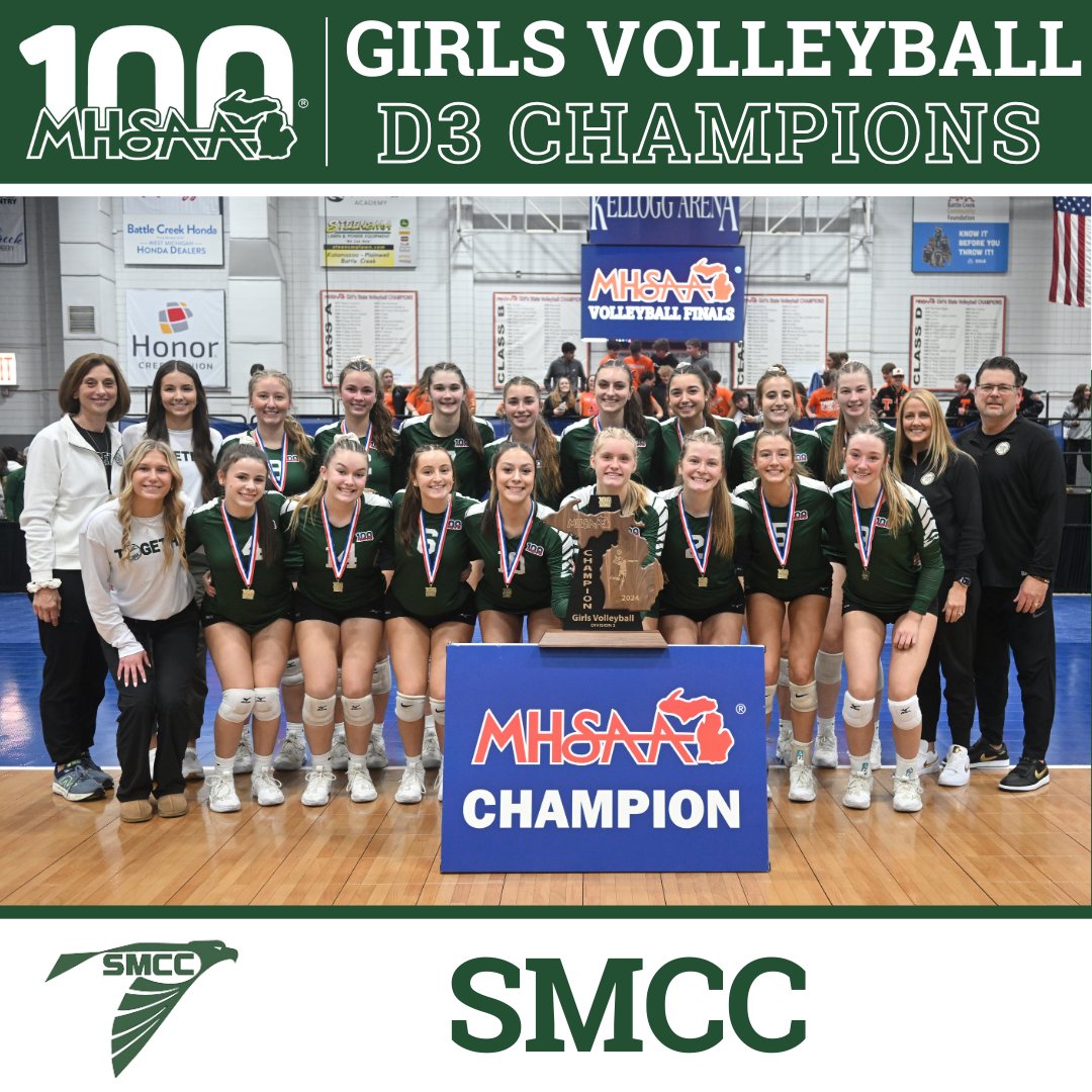 MHSAA (@mhsaa) on Twitter photo 🏐 D3 VOLLEYBALL FINAL: Monroe St. Mary's Proves 'This is the Year' by Clinching 8th Finals Title >> ow.ly/uAjP50Uenfy🏆👀 <a href="/AthleticsSMCC/">SMCC Athletics</a>
#congratulations #finals #volleyball #smcc #kestrels #champions #MHSAA 🏐 D3 VOLLEYBALL FINAL: Monroe St. Mary's Proves 'This is the Year' by Clinching 8th Finals Title >> ow.ly/uAjP50Uenfy🏆👀 <a href="/AthleticsSMCC/">SMCC Athletics</a>
#congratulations #finals #volleyball #smcc #kestrels #champions #MHSAA