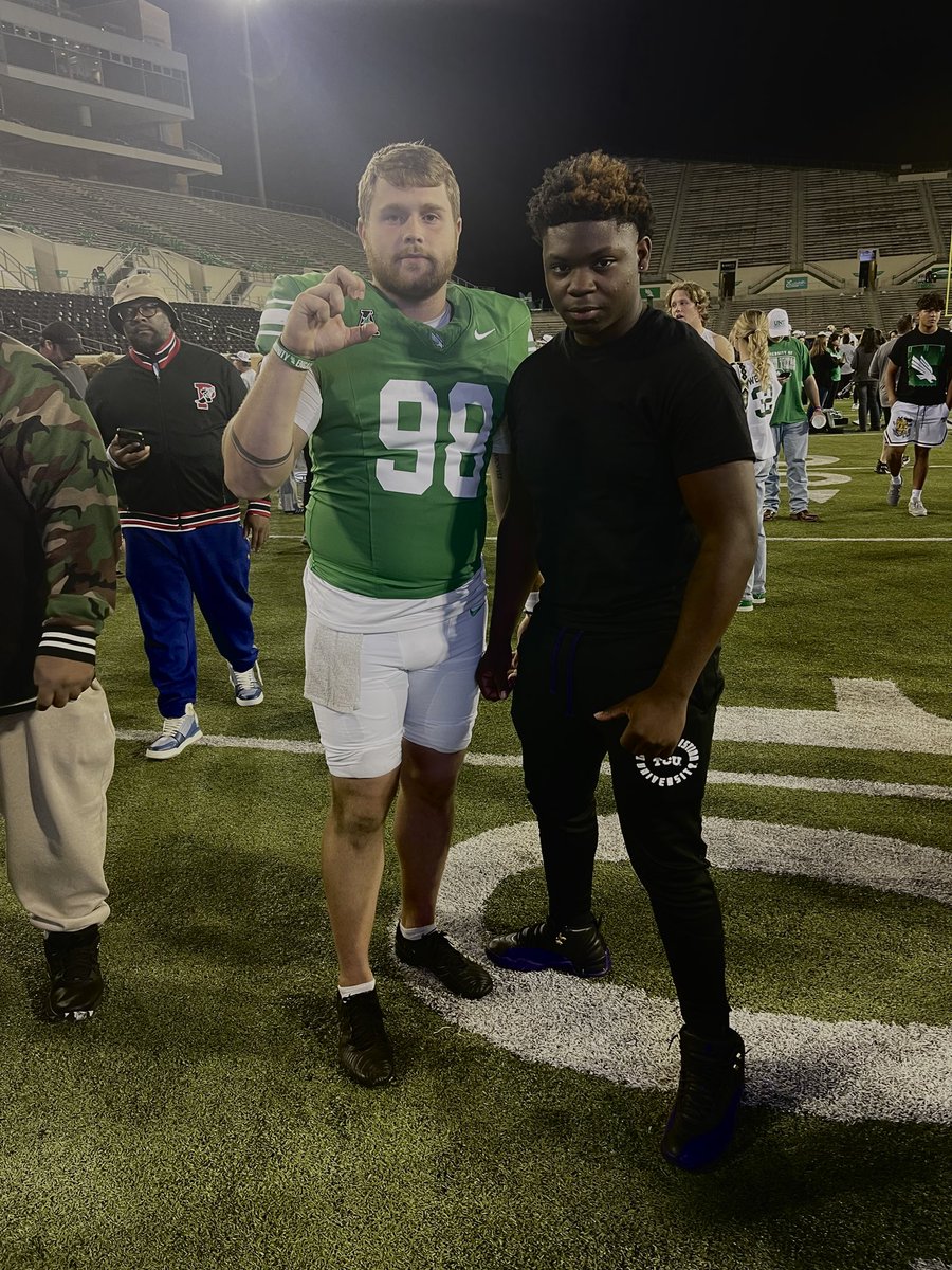I had a great time in Denton at the University of North Texas. It was an amazing atmosphere and I look forward to seeing you guys again. Thank you. <a href="/gomeangreen/">gomeangreen.com</a> <a href="/MeanGreenFB/">UNT Football</a> <a href="/MeanGreenSports/">Mean Green Sports</a> <a href="/meangreennation/">Mean Green Nation</a>