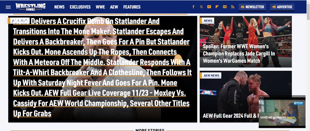 PoutineIdol's tweet image. My favorite wrestling headline, courtesy of @WrestlingInc