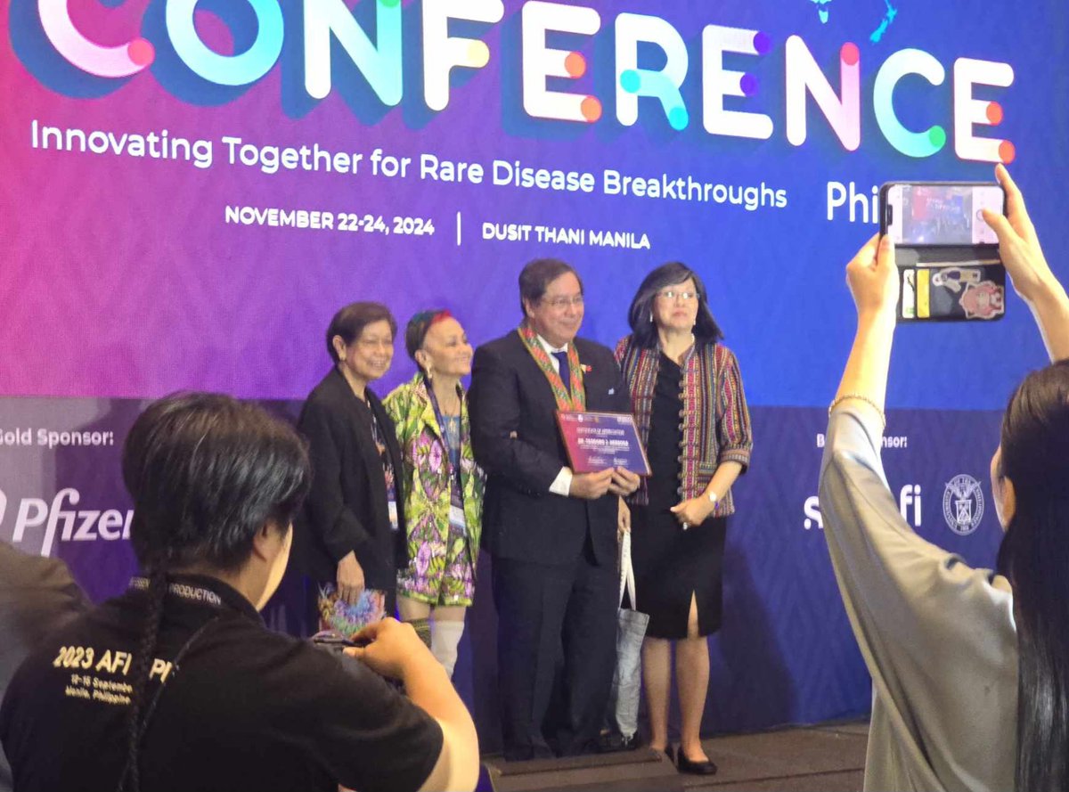 PSODCareForRare (@psodcareforrare) on Twitter photo Dr. Teodoro Herbosa <a href="/Teddybird/">Teddy Herbosa MD ❎</a>, <a href="/DOHgovph/">Department of Health Philippines</a> Secretary, graced #APARDO2024 and served as the keynote speaker of the conference. His talk centered on advancing #raredisease as a key priority in universal health coverage in the Philippines.
#CareForRarePH
#WeCareForRare Dr. Teodoro Herbosa <a href="/Teddybird/">Teddy Herbosa MD ❎</a>, <a href="/DOHgovph/">Department of Health Philippines</a> Secretary, graced #APARDO2024 and served as the keynote speaker of the conference. His talk centered on advancing #raredisease as a key priority in universal health coverage in the Philippines.
#CareForRarePH
#WeCareForRare