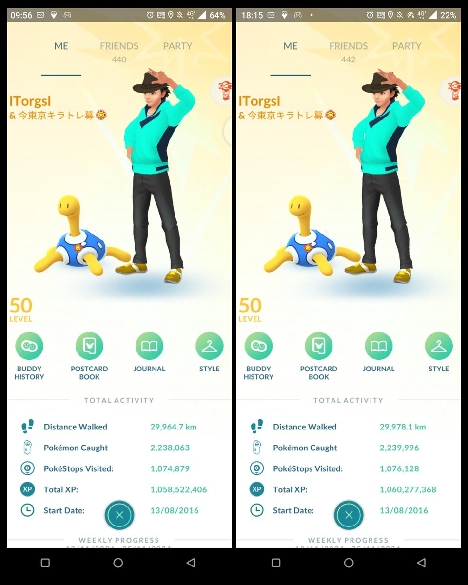 ITorgsI's tweet photo. Day 8.1 ๐ฏ๐ต
Quick trip over to Osaka to play wild area with @yuma1101_n, @wakatuki_pokeGO and @Cesario_Epipha
One post is not enough to get across how amazing this day was.
Game first:
We drove to almost 60 hundos, I caught 51 with 15 being XXL
#NobodySaw ๐ https://t.co/NQOZ3yc3da