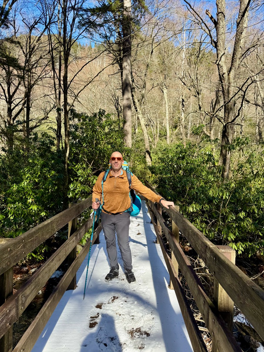 Alum Cave Trail this AM after leaving <a href="/LeConteLodge/">LeConte Lodge</a> in the <a href="/GreatSmokyNPS/">GreatSmokyNPS</a> 🏔