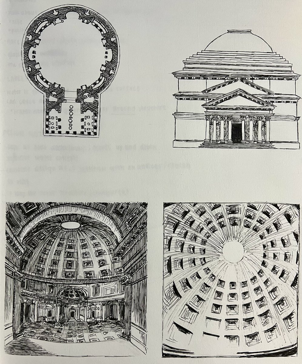Snippets from the Studio: Students’ sketching abilities have come so far this semester. Proud of their abilities! Check out these sketches of the Pantheon. <a href="/TECCeast/">TECC East</a> <a href="/lisdcte/">Career & Technical Education Lewisville ISD</a>