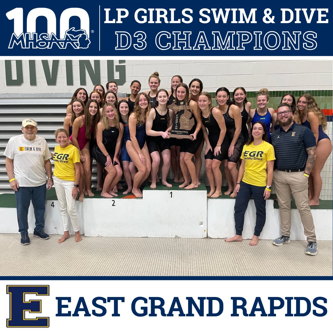 MHSAA's tweet image. 🏊‍♀️ D3 LP GIRLS SWIMMING &amp;amp; DIVING FINAL: East Grand Rapids Dominates From Start to Finish in Earning Title 27 &amp;gt;&amp;gt; ow.ly/EzLP50Uenlb🏆👀⁣⁣⁣⁣ 
#congratulations #finals #swim #dive #egr #eastgrandrapids #pioneers #champions #MHSAA 
@EGR_AD