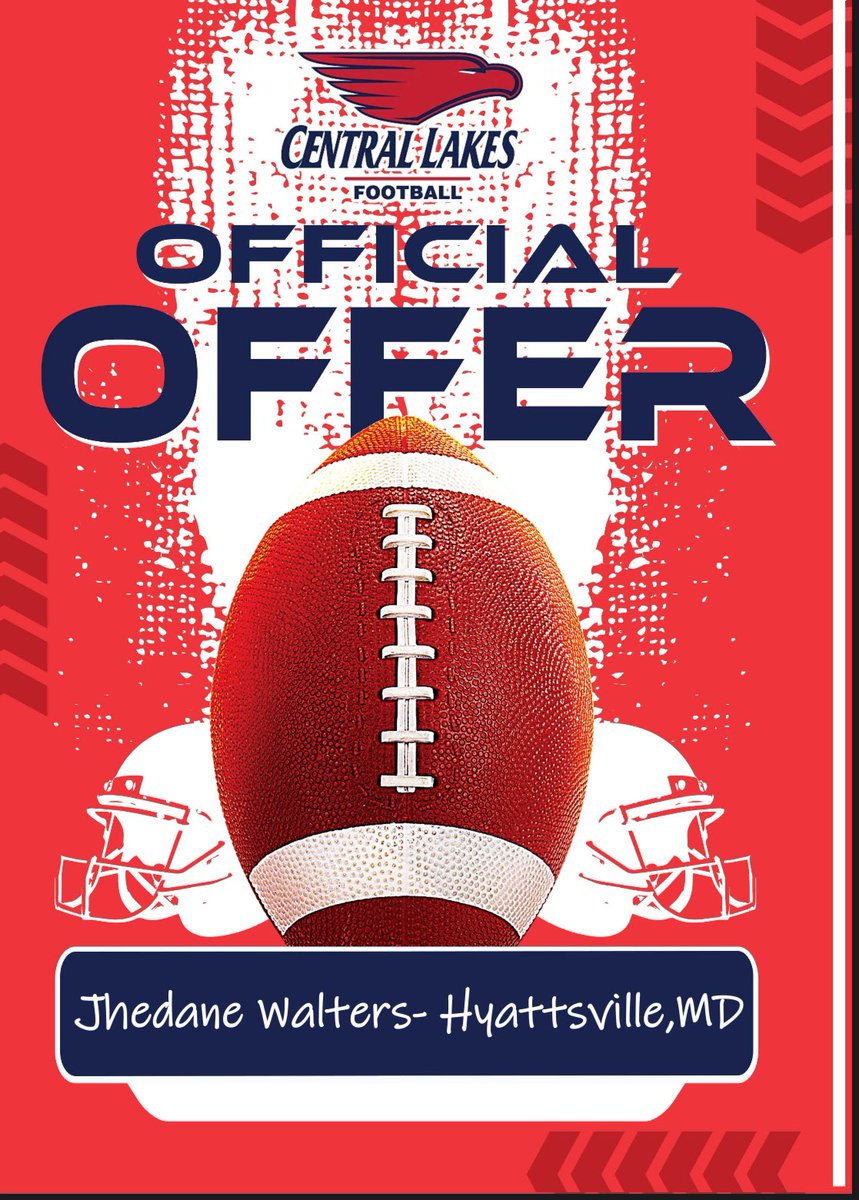 WJhedane's tweet photo. Blessed to receive an offer from Central Lakes University ! https://t.co/fYElsrWvEi