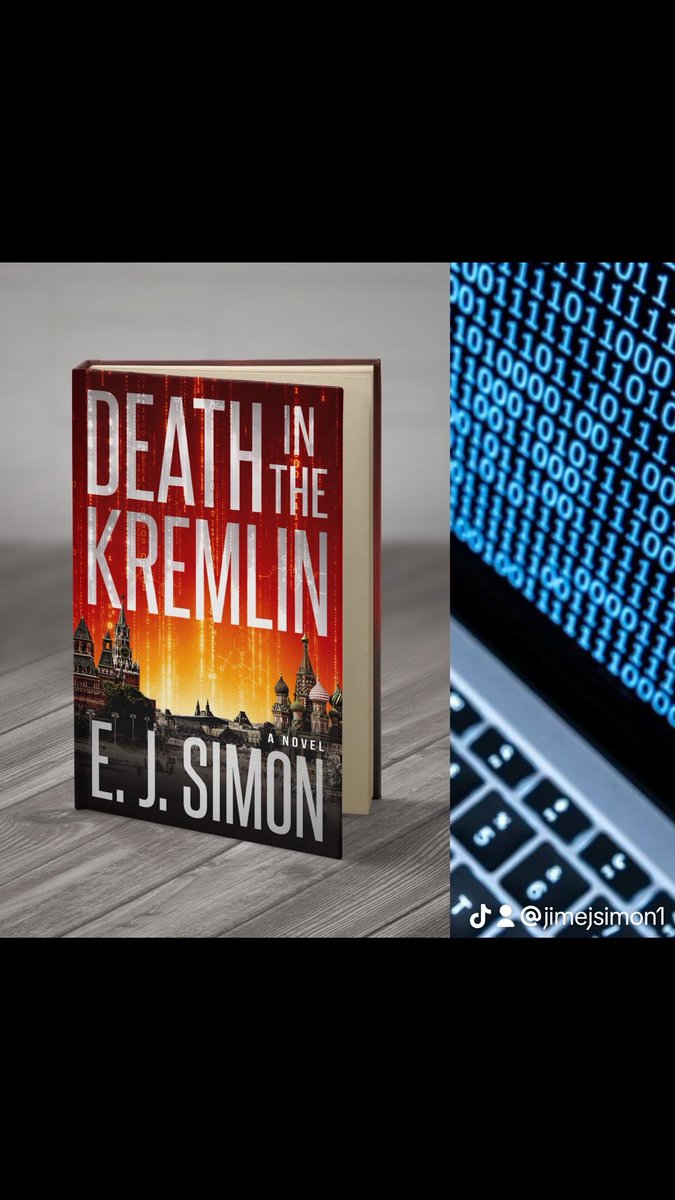 JimEJSimon's tweet photo. Putin duplicates himself on a computer using AI in order to live forever in the cloud. #ArtificialIntelligence #deathintheKremlin #ejsimon #michaelnicholasseries #thrillerbooks #sciencefiction #Putin https://t.co/321wCmTu1K