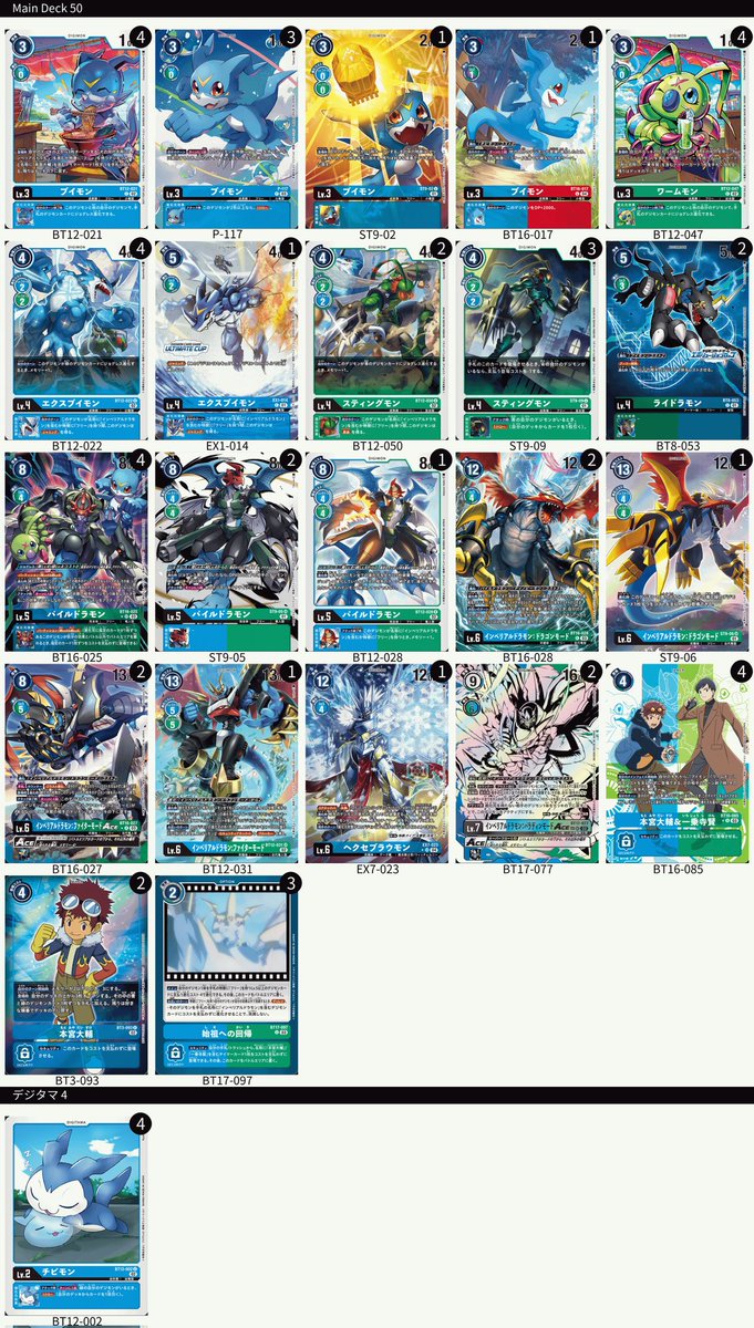 194 Club | NinjaTertle (@ter_pukerainbow) on Twitter photo Impromptu Shop Battle <a href="/KouritenSG/">KouritenSG</a> 23/11/2024
Played: Imperial
Result: 3rd
R1: SoC Box <a href="/RedFlamez_/">194 Club | RedFlamez</a> ❌
R2: Lucemon <a href="/NineOneFourTwo/">194 Club | Cyphre</a> ✅
R3: LKMX Eze ✅
"Tertle don't lie.. you run 4 Ancestors right?"
#デジカ #デジモン #デジモンカードゲーム Impromptu Shop Battle <a href="/KouritenSG/">KouritenSG</a> 23/11/2024
Played: Imperial
Result: 3rd
R1: SoC Box <a href="/RedFlamez_/">194 Club | RedFlamez</a> ❌
R2: Lucemon <a href="/NineOneFourTwo/">194 Club | Cyphre</a> ✅
R3: LKMX Eze ✅
"Tertle don't lie.. you run 4 Ancestors right?"
#デジカ #デジモン #デジモンカードゲーム