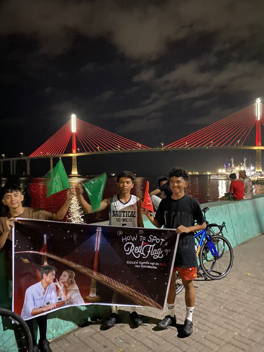 CCLEX lights up in red 🌉❤️✨

In photos: Casuals took pictures with the CCLEX Bridge as it lit up red for #DonBelle’s #HowToSpotARedFlag

DONBELLE OUR SINAGTALA

#DONBELLExSINAGTALA
#AlwaysWithDONBELLE