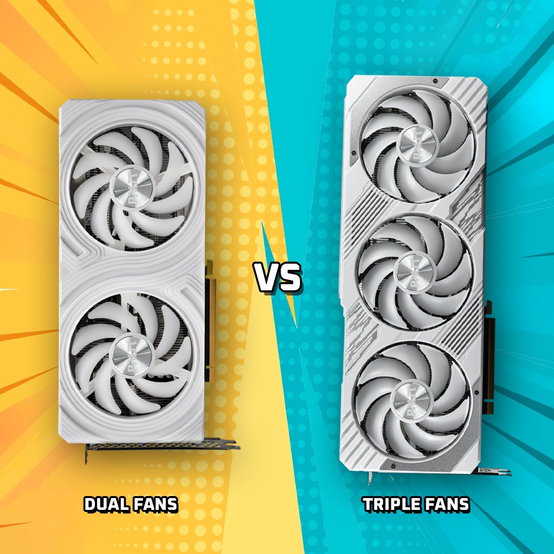 Palit_Japan's tweet photo. どっちがいい?
デュアルファン🍃🍃
vs.
トリプルファン🍃🍃🍃
#Palit #PalitGeForce #Nvidia #WhiteGPU #whitepc #whitegpu #dualfans #triplefans #pcmod #GPU #PCmasterrace #pcgaming #graphiccard #custompc #graphicscard #pcbuild #pcbuilds #pcsetup #pc https://t.co/R38ST39EDT