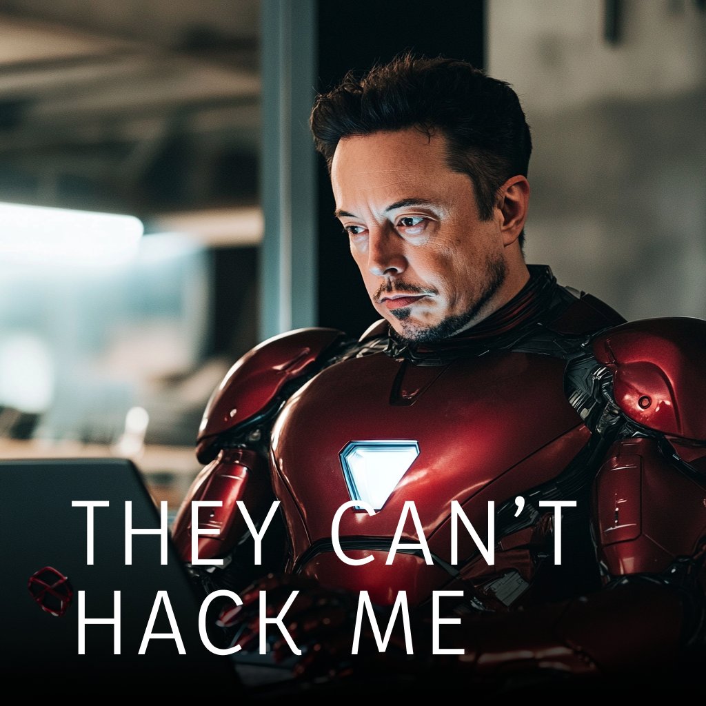 bigpeshwari's tweet photo. @elonmusk Can't hack #IRONYMAN tho... https://t.co/J4XDjRmocC