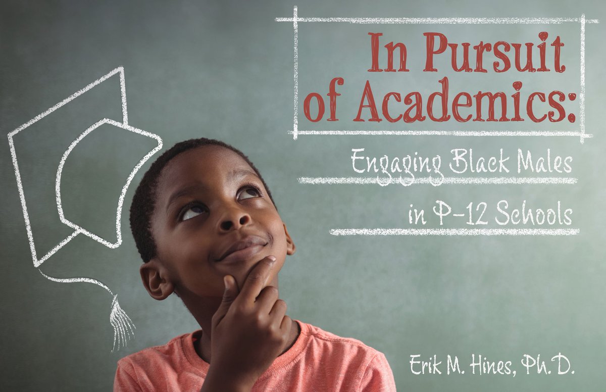 EHinesPhD's tweet image. 🚨New Book Alert! An interactive book grounded in research that provide solutions to engaging Black young men and boys in P-12 school settings! @KendallHuntHE
Link to book information: he.kendallhunt.com/product/pursui…
See thread below for chapter topics and authors.