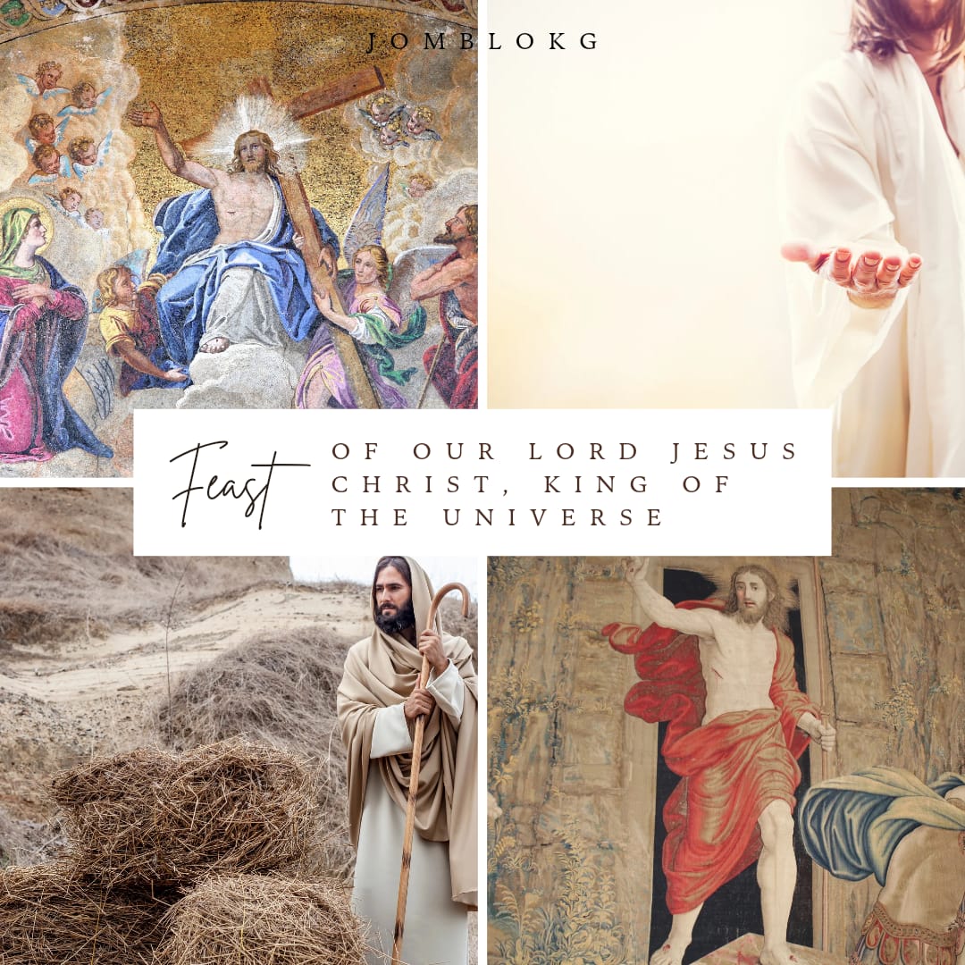 Selamat Hari Raya Kristus Raja Semesta Alam! 

Tuhan memberkati kita semua. Amin! 😍