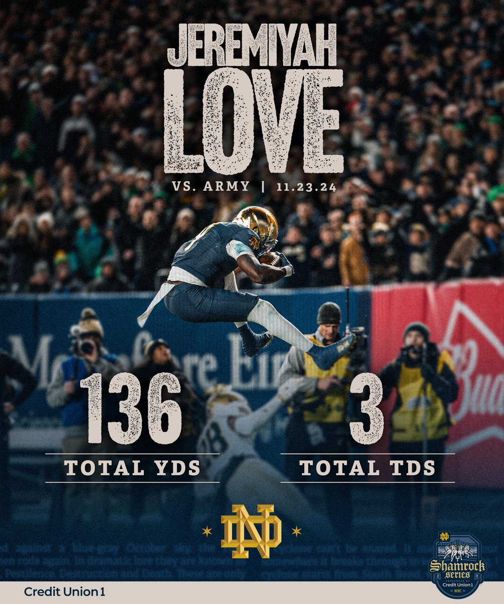 We LOVE NY

#GoIrish☘️ | <a href="/JeremiyahLove/">Jeremiyah Love</a>