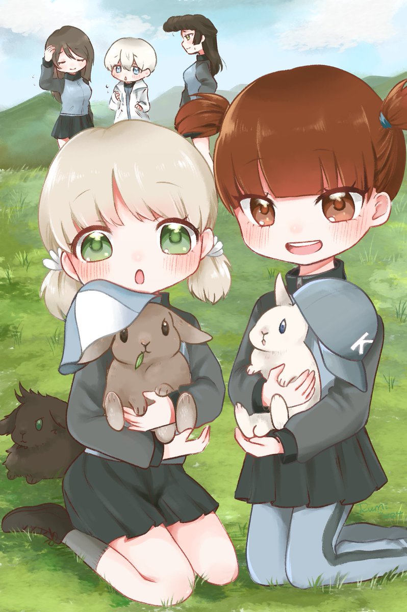 ガルパン「継続ちゃんたち(再掲)  #ガルパン  #garupan 」|八三るみ🐇🌙LINEスタンプ販売中のイラスト