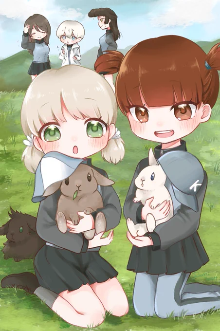 継続ちゃんたち(再掲)  #ガルパン  #garupan 